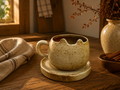 Oat Cloud Handmade Jingdezhen Porcelain Mug Set