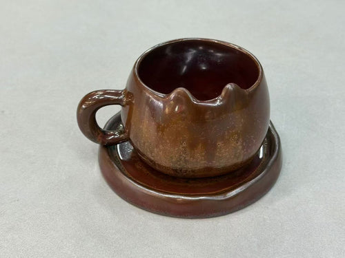 Ember Wave Handmade Jingdezhen Porcelain Mug Set