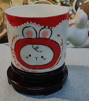 Apple Bunny Whisper Mug