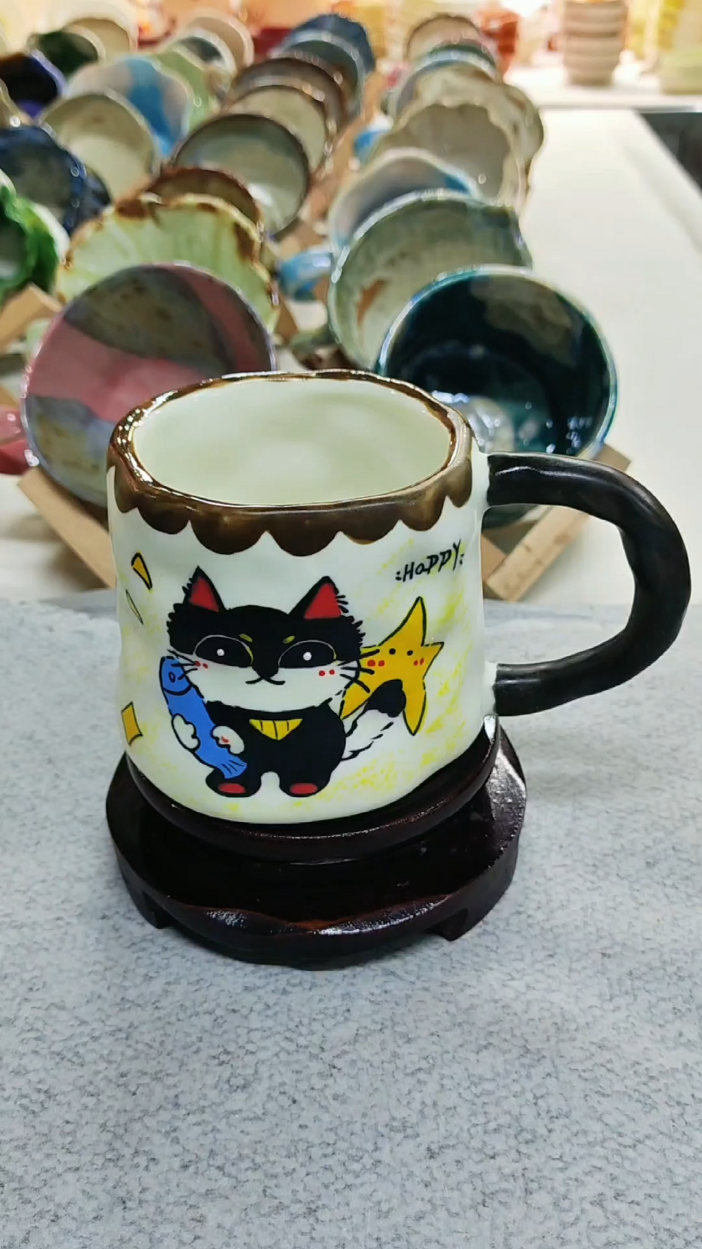 Lucky Night Black Cat Magic Mug