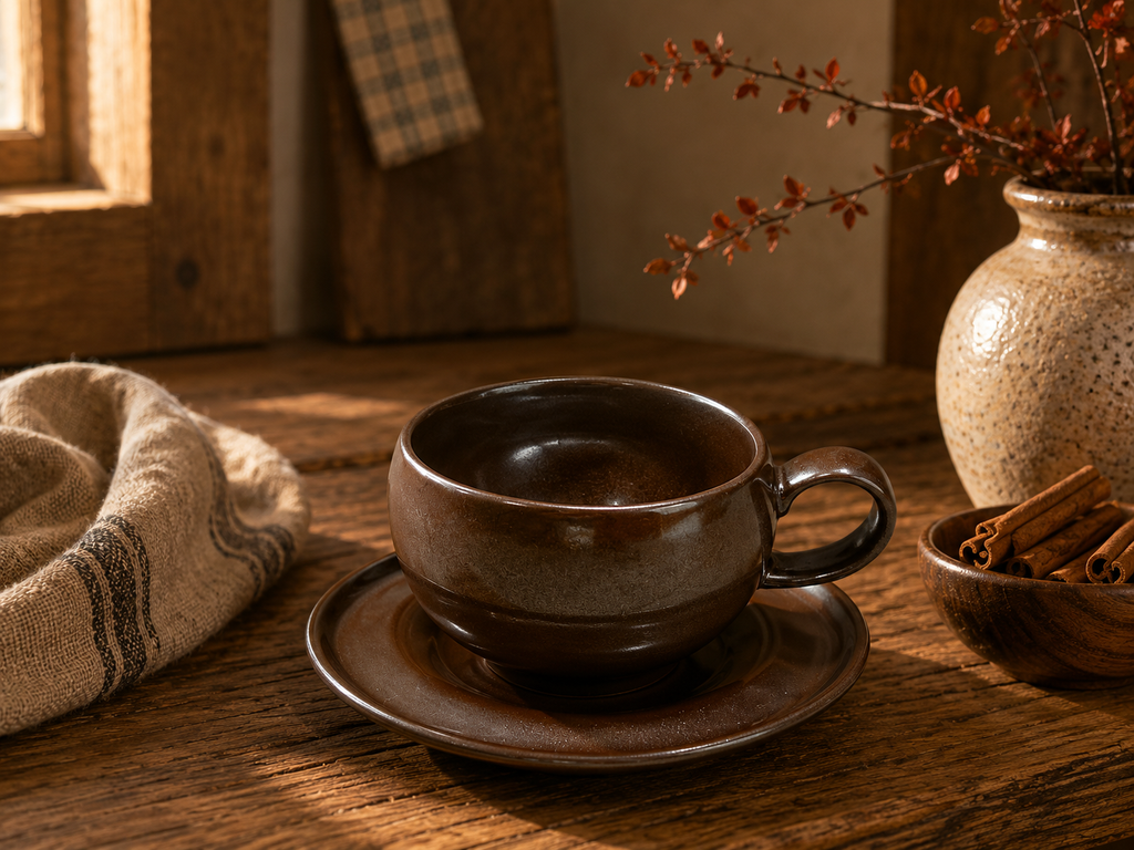 Mocha Twilight Handmade Jingdezhen Porcelain Mug Set