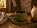 Olive Crown Handmade Jingdezhen Porcelain Mug Set