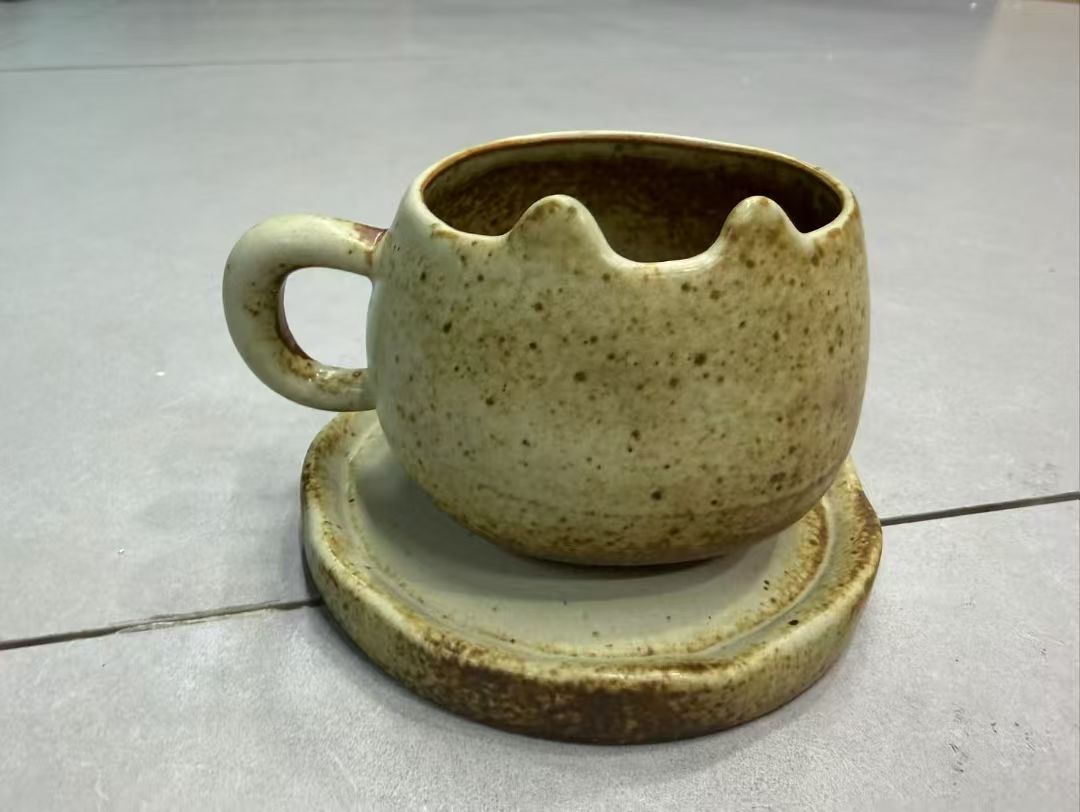 Oat Cloud Handmade Jingdezhen Porcelain Mug Set