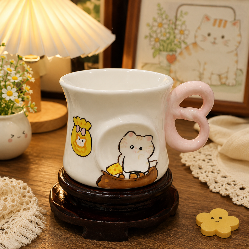 Honey Toast Kitty Loop Mug